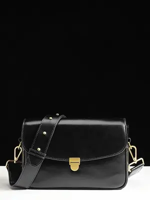 Smting zippered mini flap bag