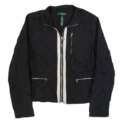 LAUREN RALPH LAUREN Womens Quilted Jacket Black M