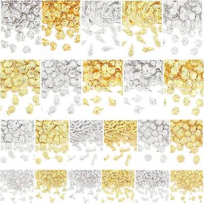 OLYCRAFT 2200Pcs Ocean Themed Resin Filler Alloy Resin Filling Crafts Nail Art Decoration Accessories for Jewelry Making - Go...