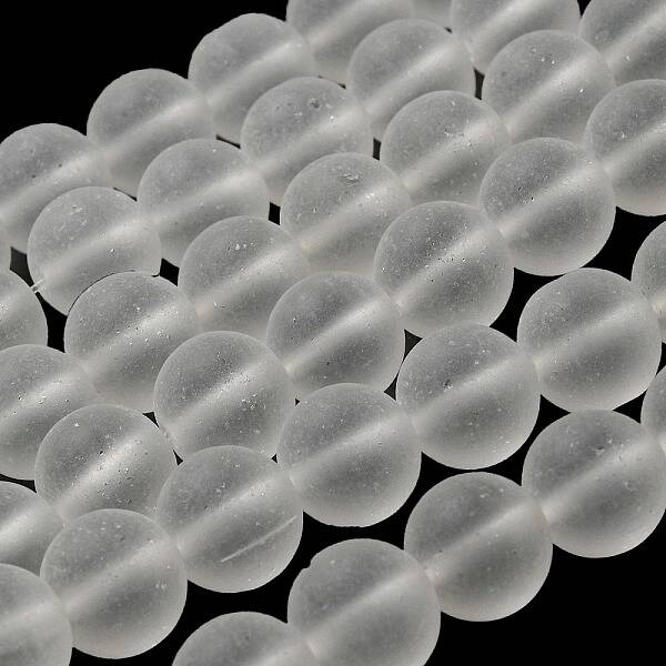 Transparent Glass Bead Strands