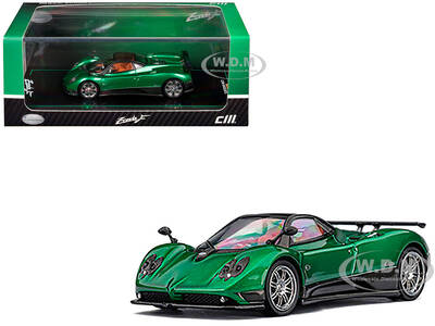 Pagani Zonda F Emerald Green Metallic with Moonroof 1/64 Diecast Model Car by CM Model