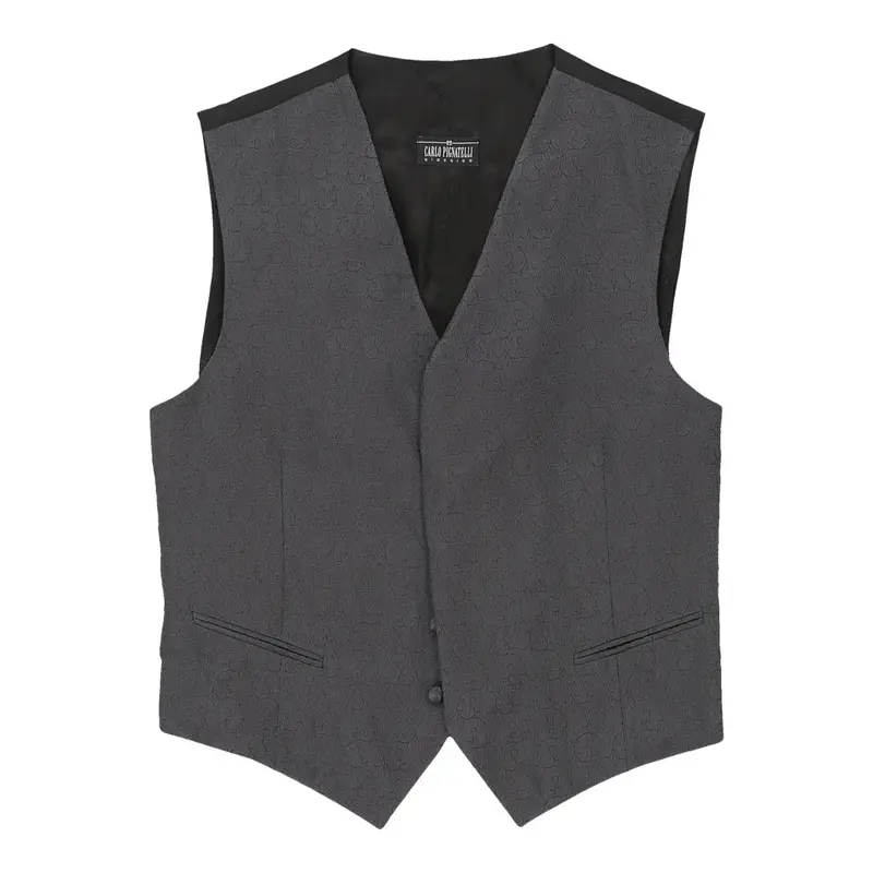 Carlo Pignatelli Waistcoat - Large Grey Silk
