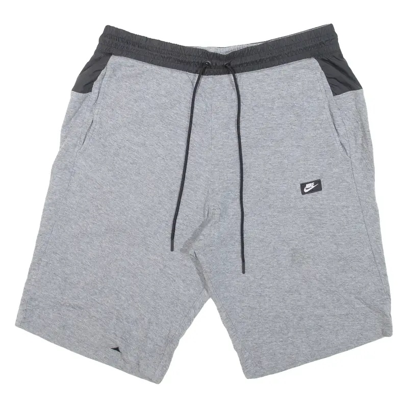 NIKE Mens Sports Shorts Grey Relaxed L W32