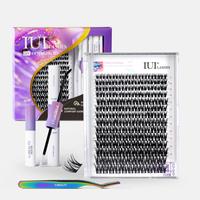 IUI Lash DIY Lash Extension Kit, Beginner-Friendly Eyelash Makeup with Bond and Seal, Tweezer and Remover for DIY Eyelash Ext...