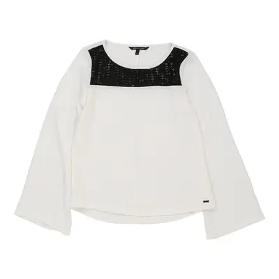 Armani Exchange Blouse - Small White Viscose