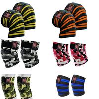 FIGHTSENSE Knee Wraps (Pair) - Ideal for Squats, Powerlifting,Gym,Bodybuilding, Weightlifting, Cross Training WODs & Gym Work...