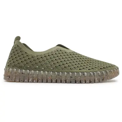 Ilse Jacobsen Tulip 3072 Textile Women's Comfort Shoes - Army - Size:US 8 Women