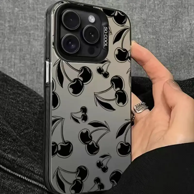 Creative Cherry Pattern Phone Case, Anti-drop Phone Protector Cover, Fashion Phone Accessories Compatible with iPhone 7 8 11...