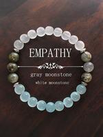Gray Moonstone Beaded Bracelet, Energy Shielding Guidebook, Fashion Accessories for Women & Men, Trendy All-match & Exquisite...