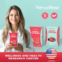 NEWELLME Happy Cleanse - Superfood Powder/Probiotics/Digestive Enzymes/Moringa - Supports gut health - Boosts immunity, Edibl...