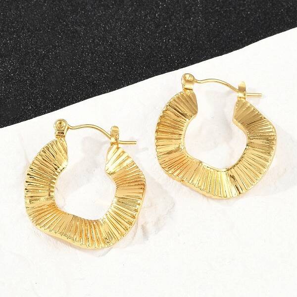 304 Stainless Steel Hoop Earrings for Women
