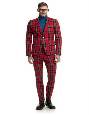 Red Tartan Dinner Jacket