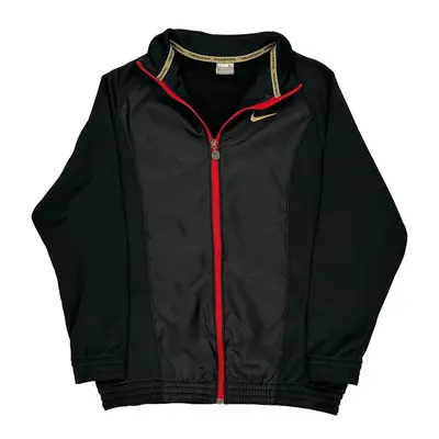 Nike Zip Up - Medium Black Polyester