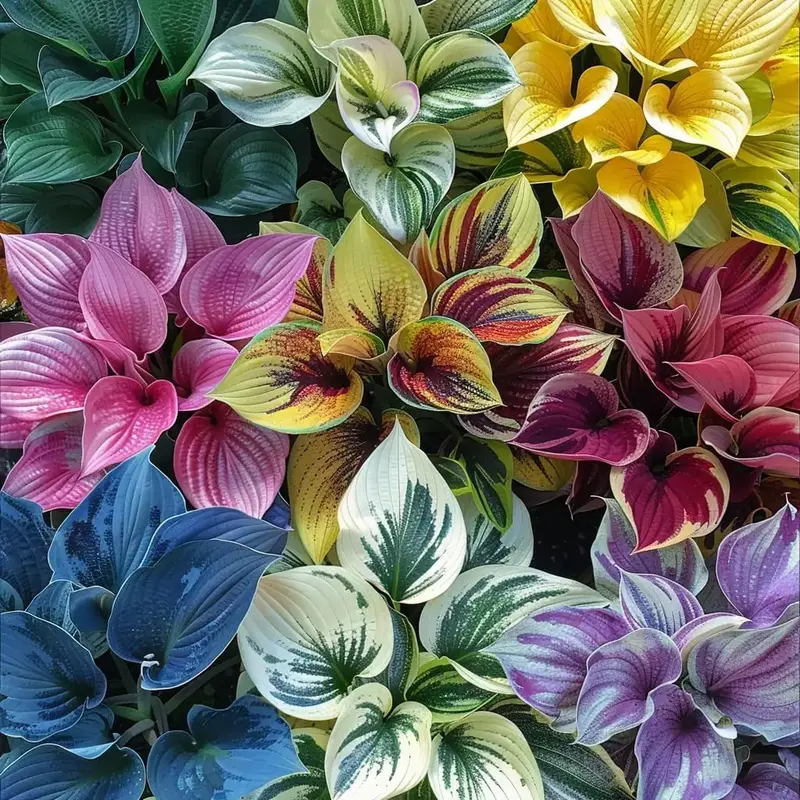 800 Pcs Hosta Jardin Seeds - Colorful Mixed Perennials for Beautiful Home Garden Planting