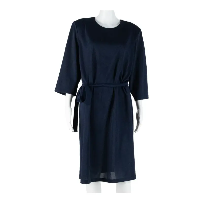 ANTHONY RICHARDS Womens Day Dress Blue Short Sleeve Knee Length M