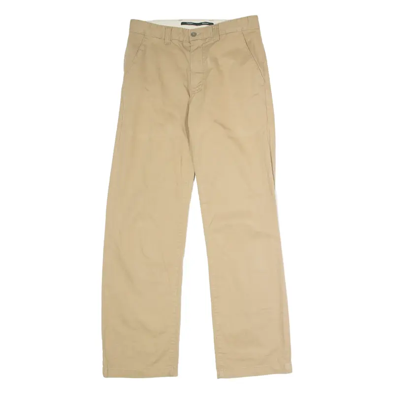 DOCKERS Khaki Mens Trousers Beige Regular Straight W31 L32