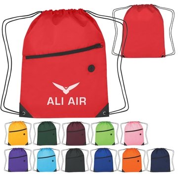 150 Custom Hit Sports Pack With Front Zipper - Polyester & Earbuds ...