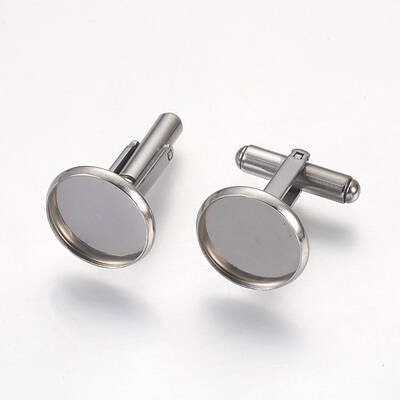 Tarnish Resistant 304 Stainless Steel Cuffinks