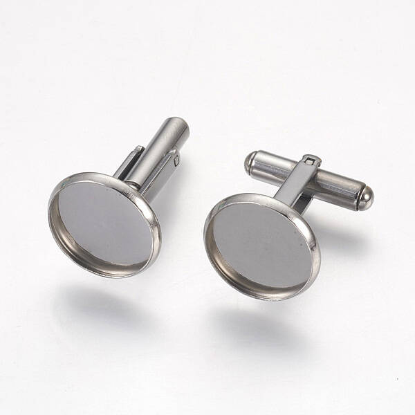 Tarnish Resistant 304 Stainless Steel Cuffinks