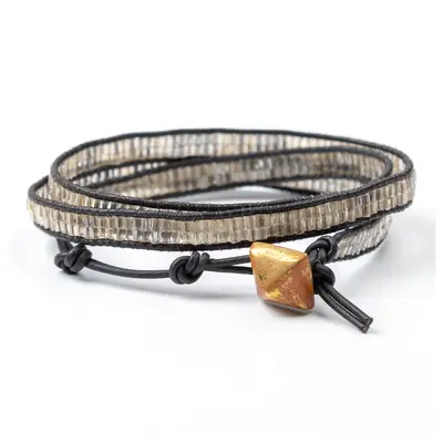 Sasa Shine On 3x Wrap Bracelet - Navy