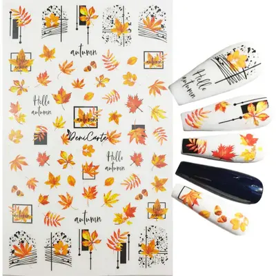 Deni Carte Autumn Stickers - Self-adhesive nail stickers