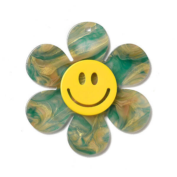 Two Tone Acrylic Big Pendants
