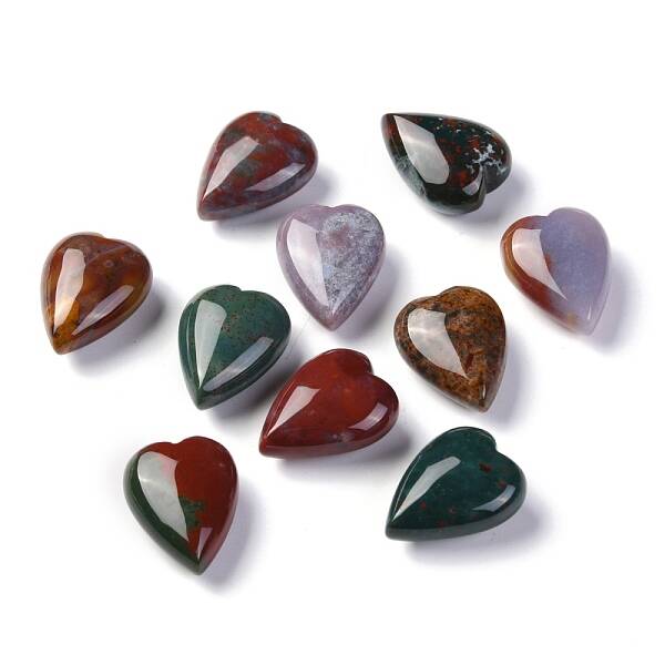Natural Ocean Jasper Heart Love Stone
