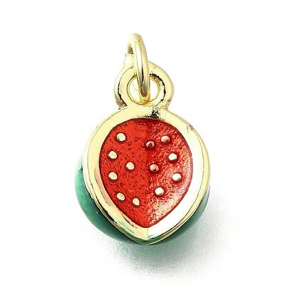 Brass with Enamel Charms