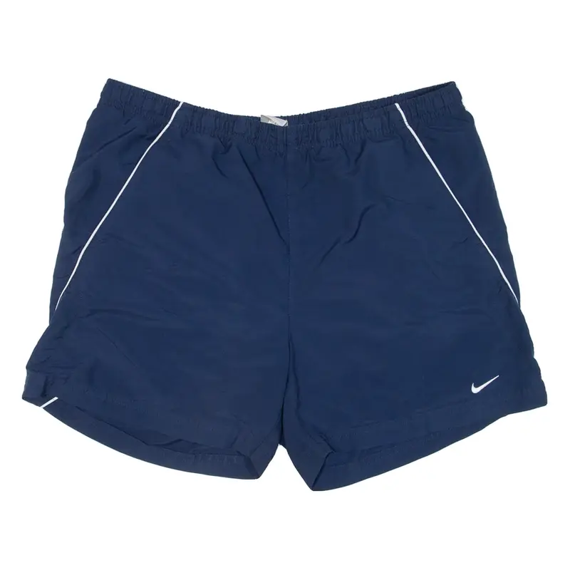 NIKE Mesh Lining Mens Swimming Shorts Blue Relaxed L W34