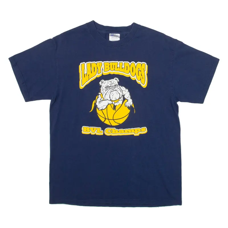 PORT & COMPANY Lady Bulldogs Mens T-Shirt Blue L