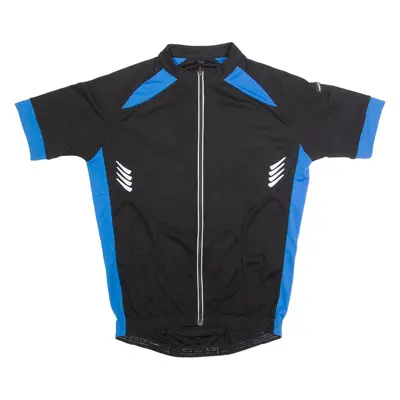 RUKKA Cycling Zip Up Mens Jersey Black High Neck M