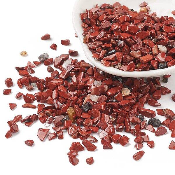 Natural Red Jasper Chips Beads