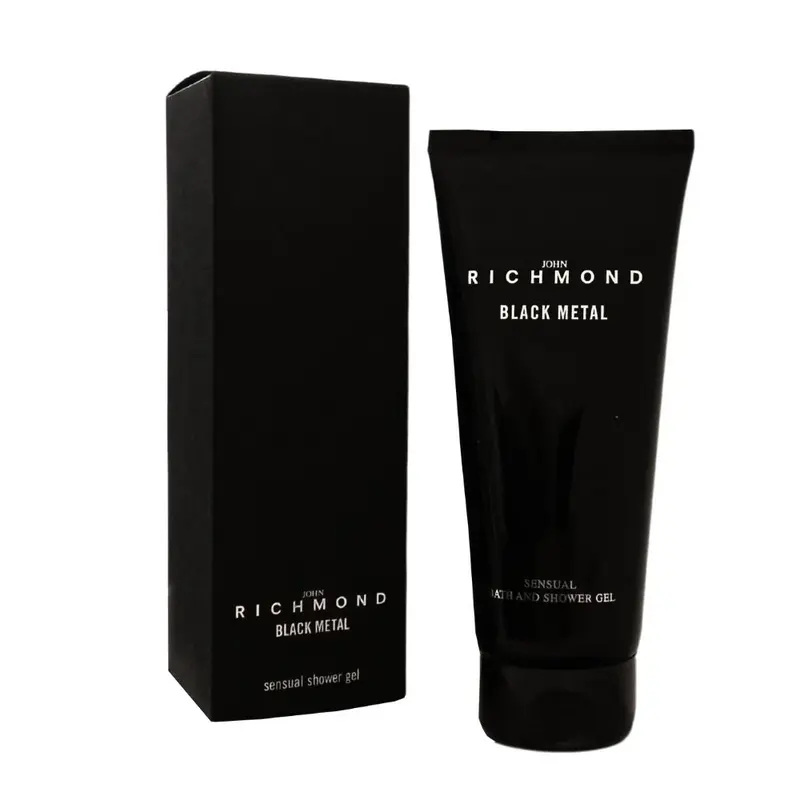 John Richmond Black Metal Natural Cleansing Shower Gel 200 ml