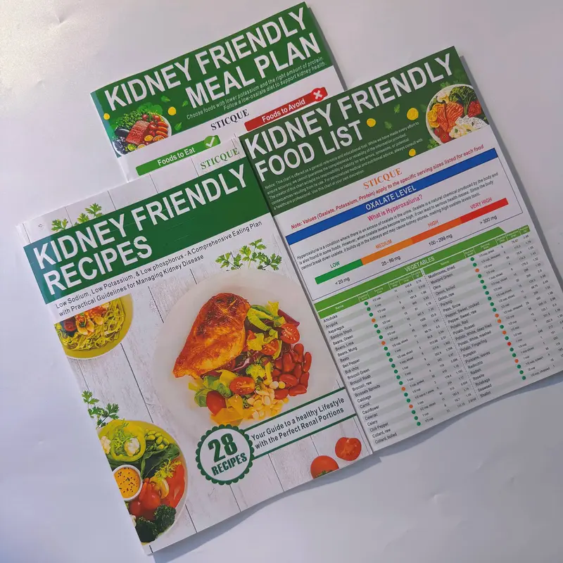 3 Count Low Potassium Foods Chart for Kidney Disease - Diet Plan, Foods to Avoid & Eat, Nutrient Guide Meals Recipes