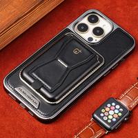 Suitable to apple 15promax mobile phone case Phone14 mobile phone leather case high-level sense new flip wallet plug-in prote...