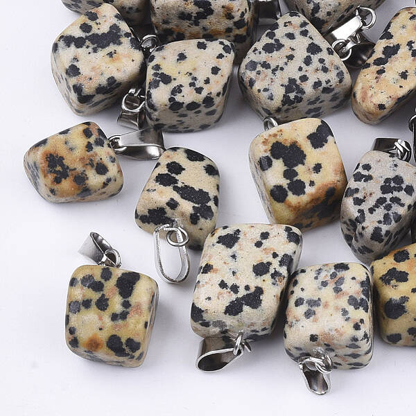 Natural Dalmatian Jasper Pendants