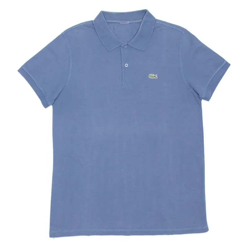 LACOSTE Mens Polo Shirt Blue M