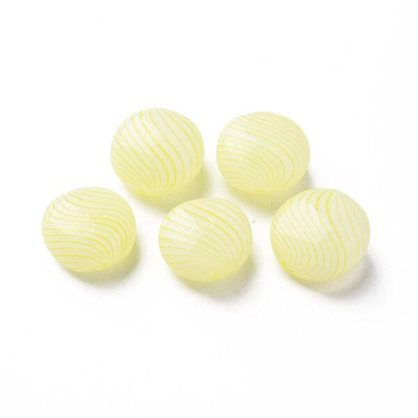 Handmade Blown Glass Globe Beads