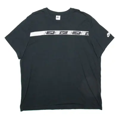 NIKE Mens T-Shirt Black 2XL