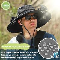 2025 New Solar Fan Outdoor Fishing Hat-Solar Sun Protection Sun Hat with Fan Dual 800mAH Power Supply Fan Outdoor Fan