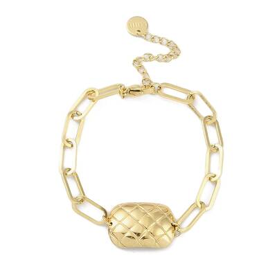 304 Stainless Steel Paperclip Chain Rectangle Link Bracelets for Women