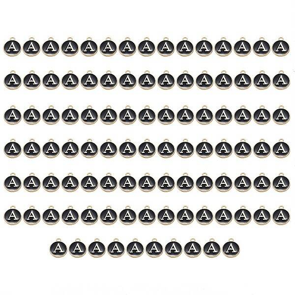 Golden Plated Enamel Alloy Charms