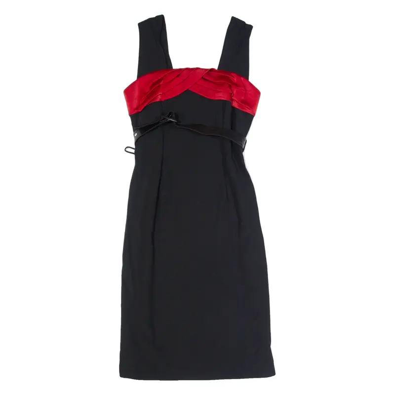 MARIE CLEMENCE Womens Pencil Dress Black Sleeveless Midi M