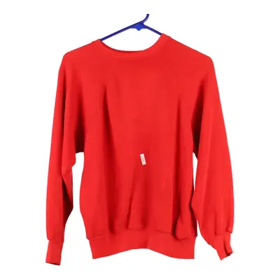 Wrangler Sweatshirt - Medium Red Cotton Blend