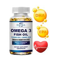 Daitea Triple Omega-3 Fish Oil Health Supplement, Brain, Heart, Joint, Eye, Immune System Health, 1200MG EPA+900MG DHA, 120 C...