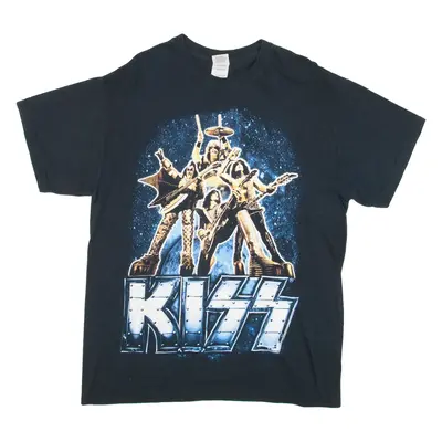 GILDAN Kiss 2013 Monster Tour Mens Band T-Shirt Blue L