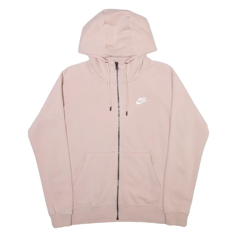 NIKE Womens Pink Hoodie Full Zip M