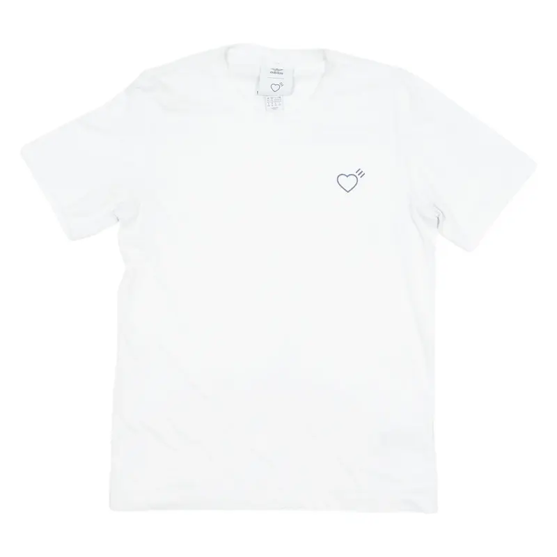 ADIDAS ORIGINALS Heart Mens T-Shirt White Crew Neck XS