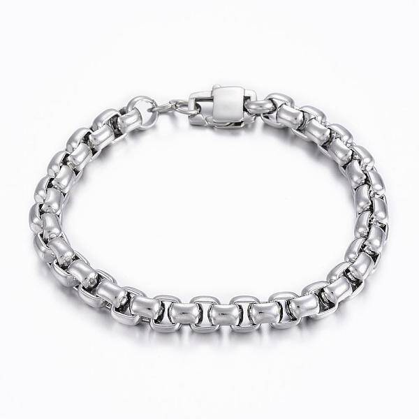 Tarnish Resistant 304 Stainless Steel Box Chain Bracelets