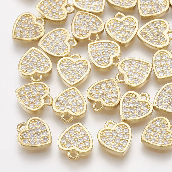Brass Cubic Zirconia Charms